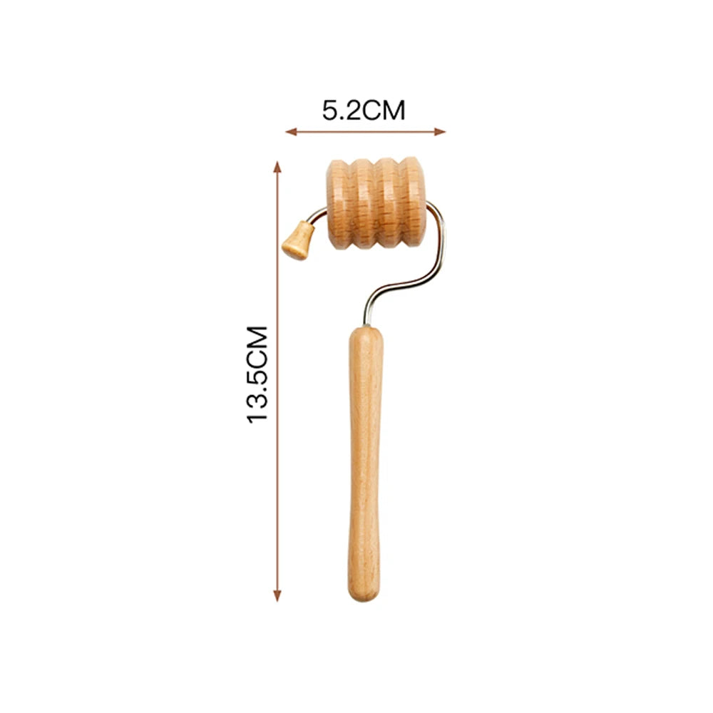 Wooden Facial Massage Roller