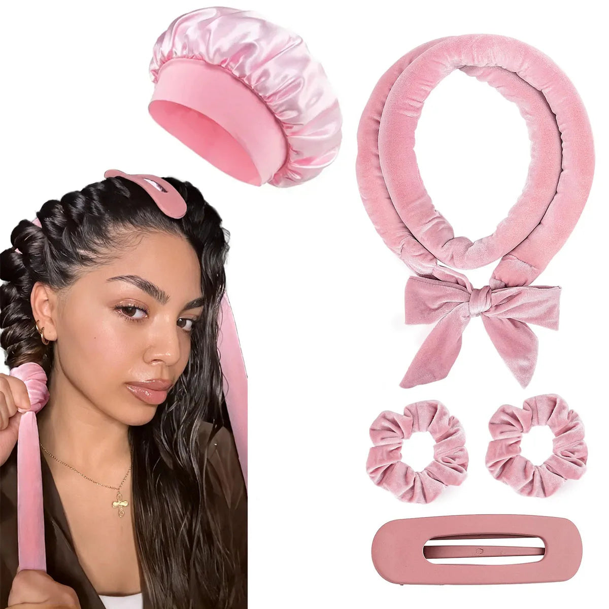 Heatless Satin Hair Curler