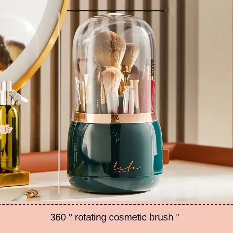 Rotating Makeup Brush Organizer