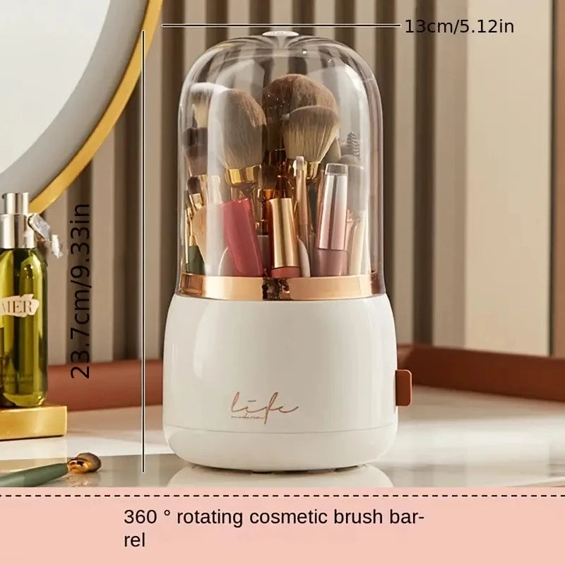 Rotating Makeup Brush Organizer
