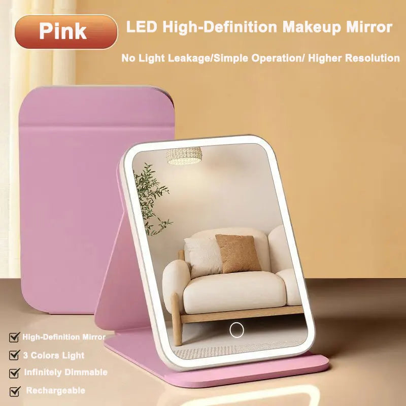 LED Foldable Vanity Mirror