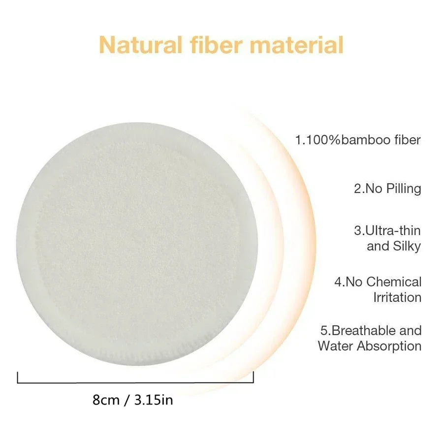 Reusable Bamboo Makeup Remover Pads