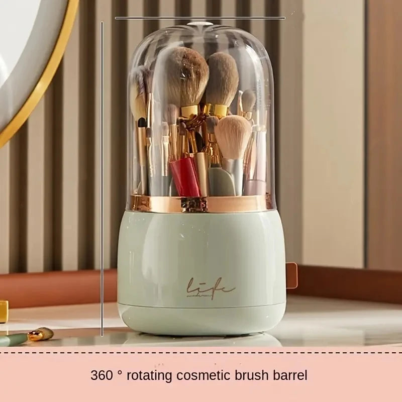 Rotating Makeup Brush Organizer