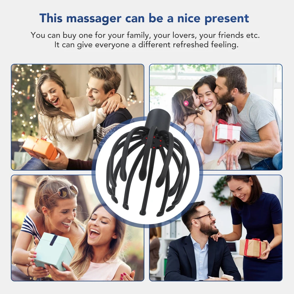 Electric Octopus Scalp Massager