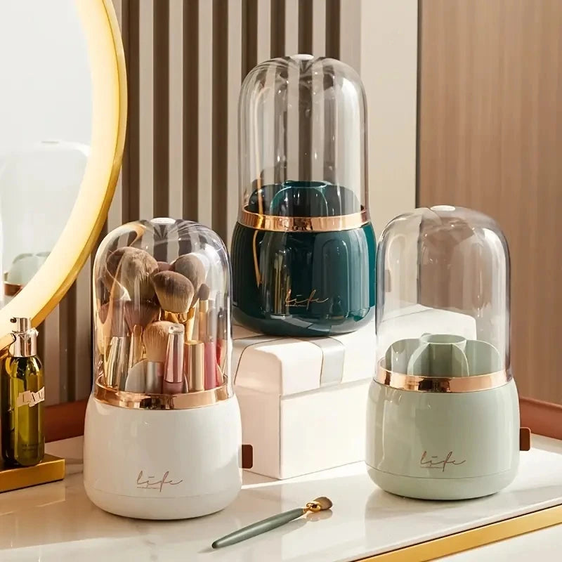 Rotating Makeup Brush Organizer