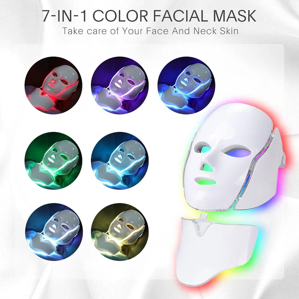 7 Color LED Face Mask
