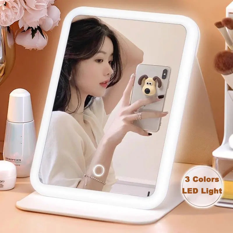 LED Foldable Vanity Mirror