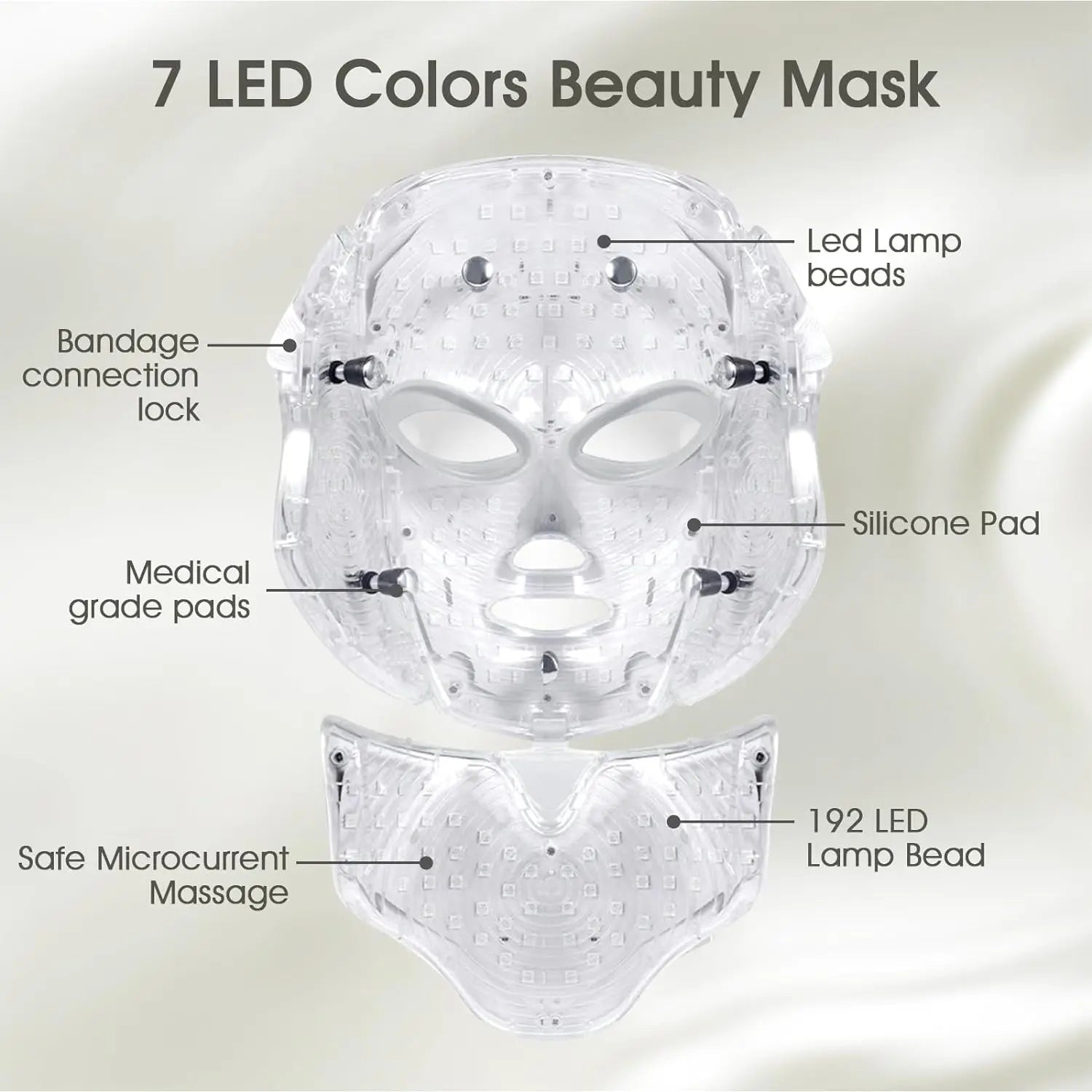 7 Color LED Face Mask