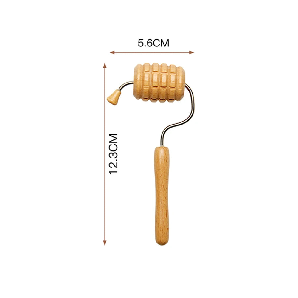 Wooden Facial Massage Roller