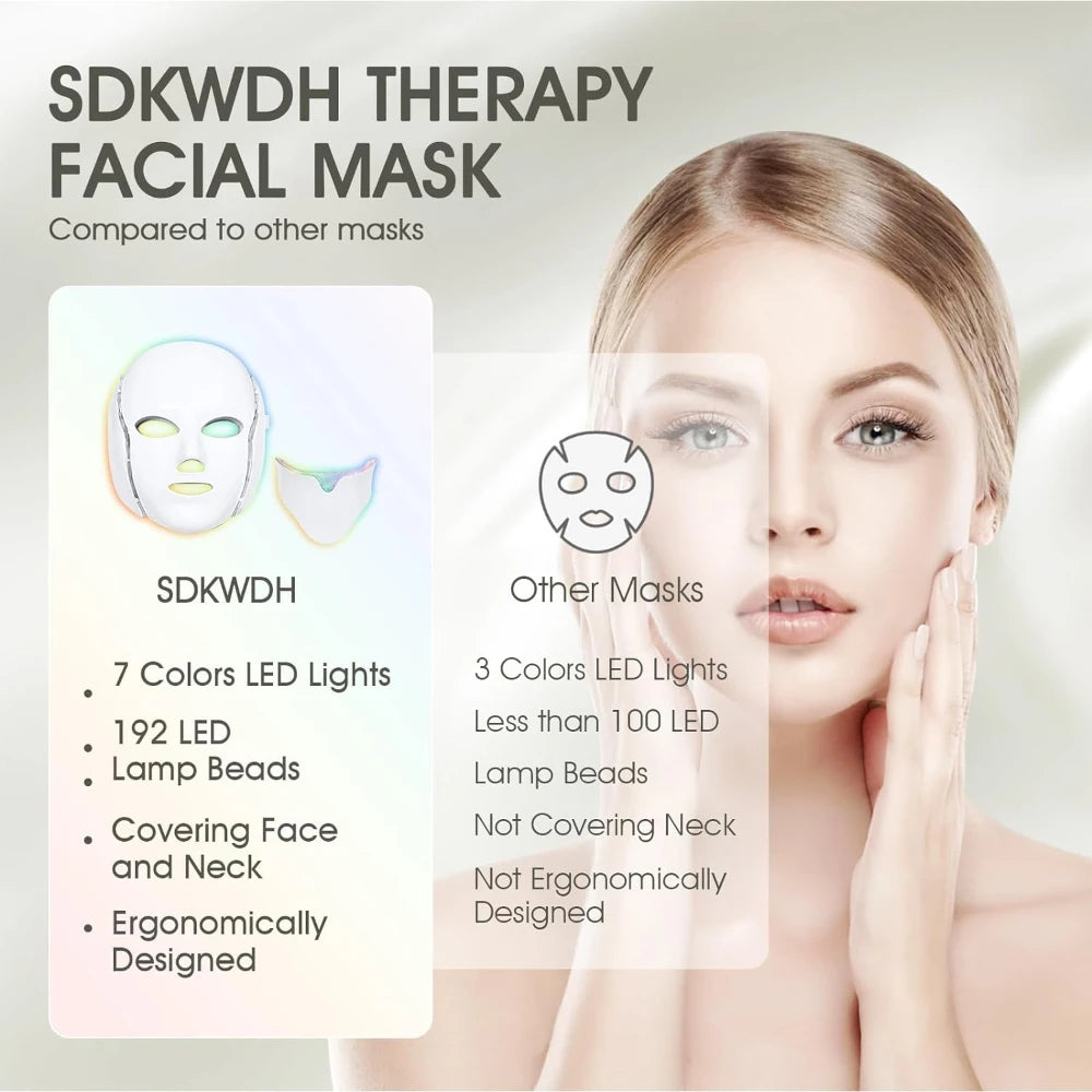 7 Color LED Face Mask